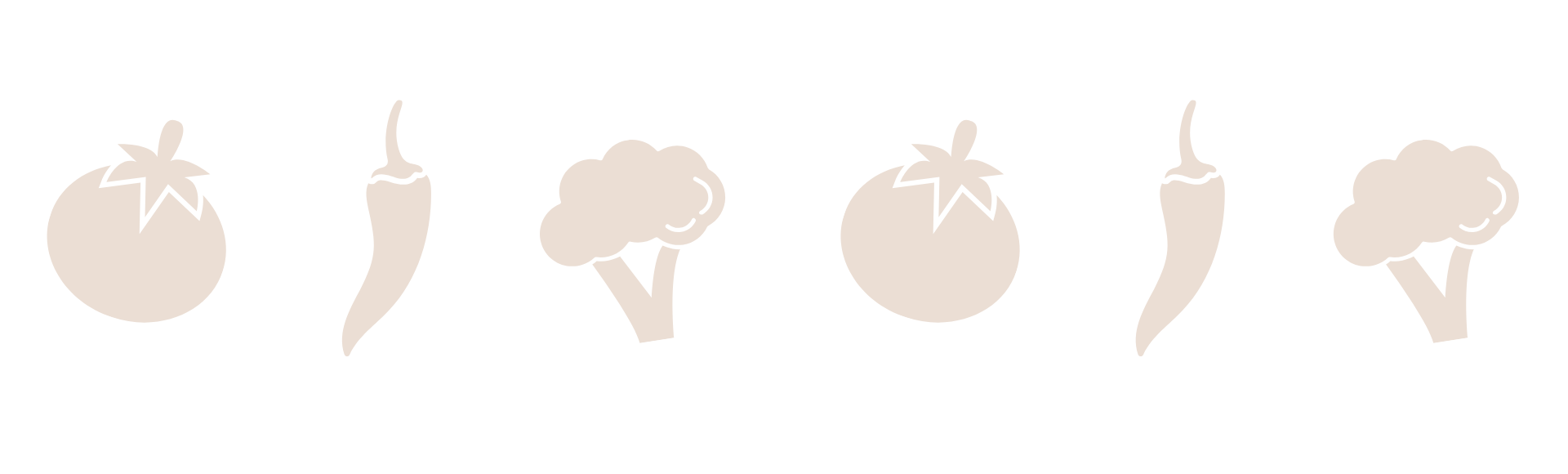 PICTOS DE PETITS LÉGUMES EN LIGNES